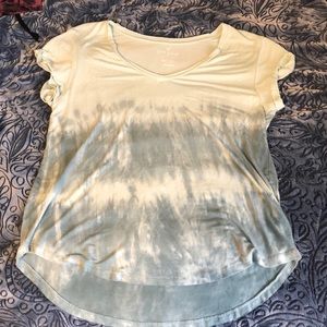 Green tie-dye American eagle soft and sexy shirt